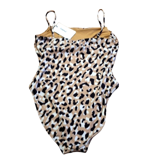 New Vitamin A wild Animal Print 10 L one piece Bodysuit sexy classic neutral - Picture 4 of 10